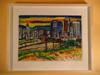 Original painting of L.A. cityscape by ROBERTO GUTIERREZ